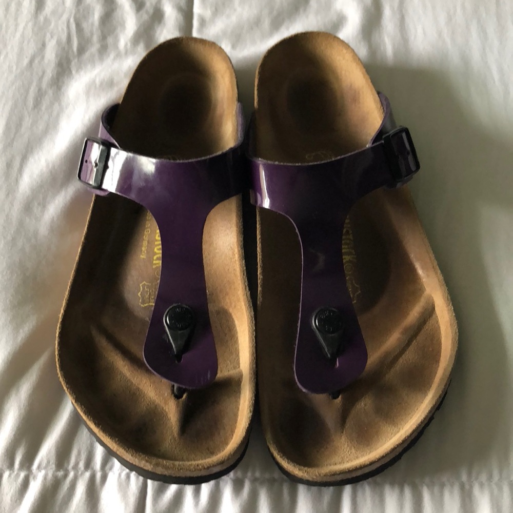Fun Purple Birkenstocks size 41 ( ladies 10 )